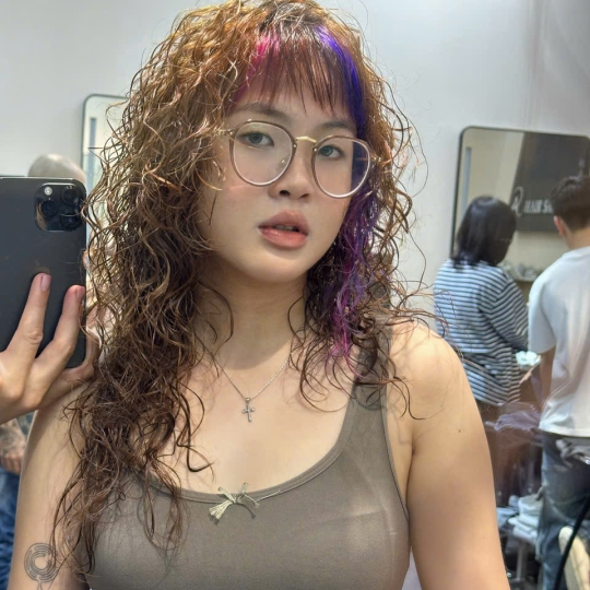 Tóc uống xù mì tôm